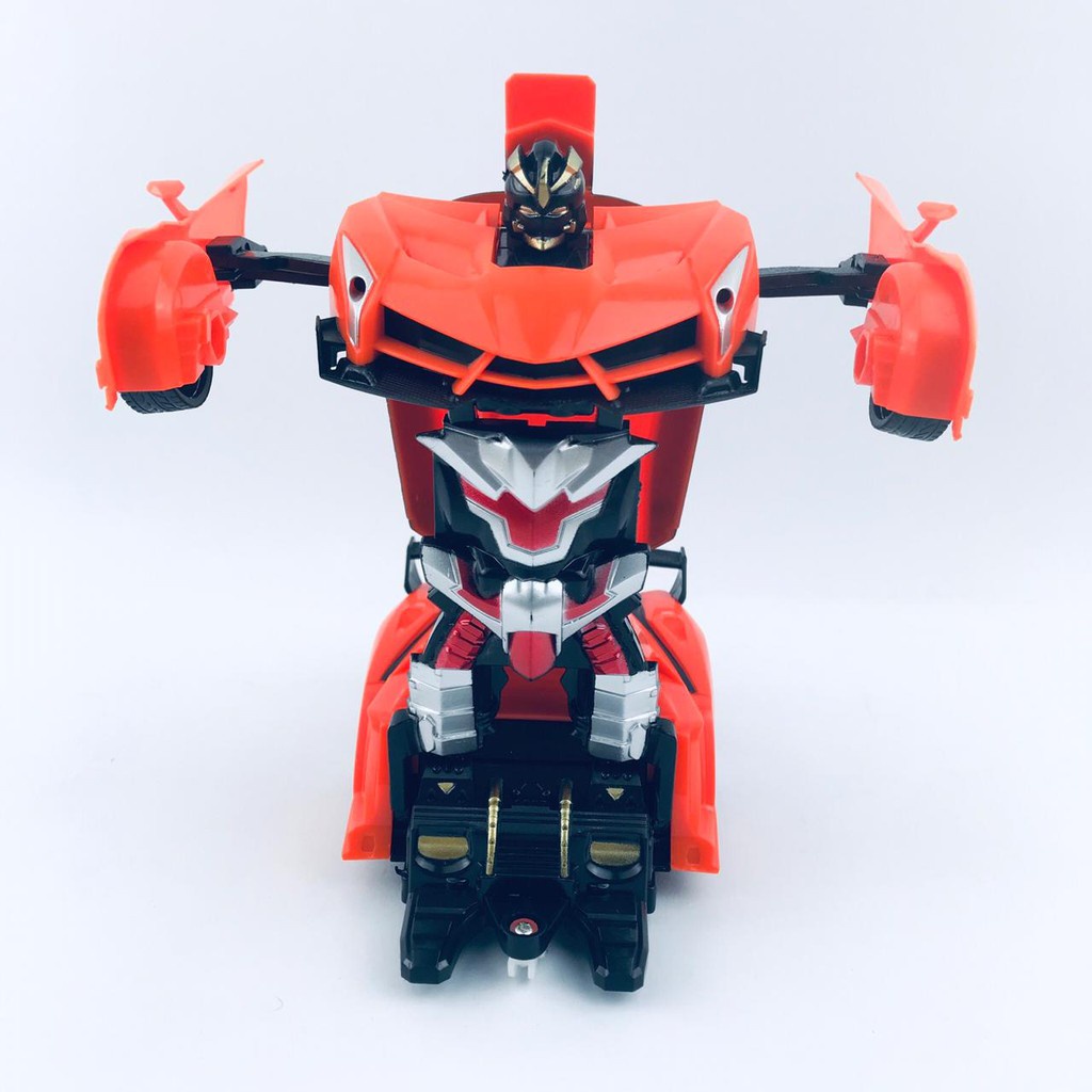 Mainan Robot Mobil * Mobil Remot Trans form * Mainan Mobil * Oranye