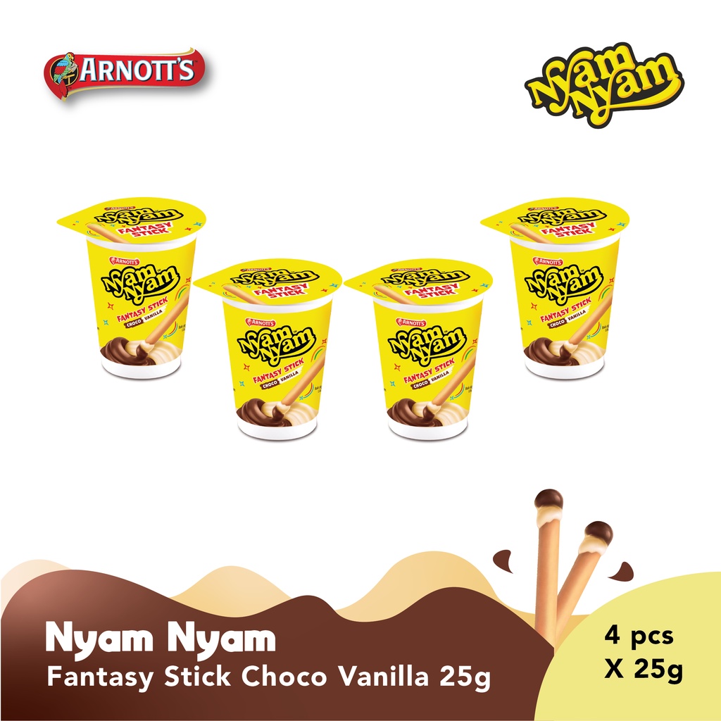 

Nyam-Nyam Fantasy Stick - Choco Vanilla 25 Gr - 4 pcs