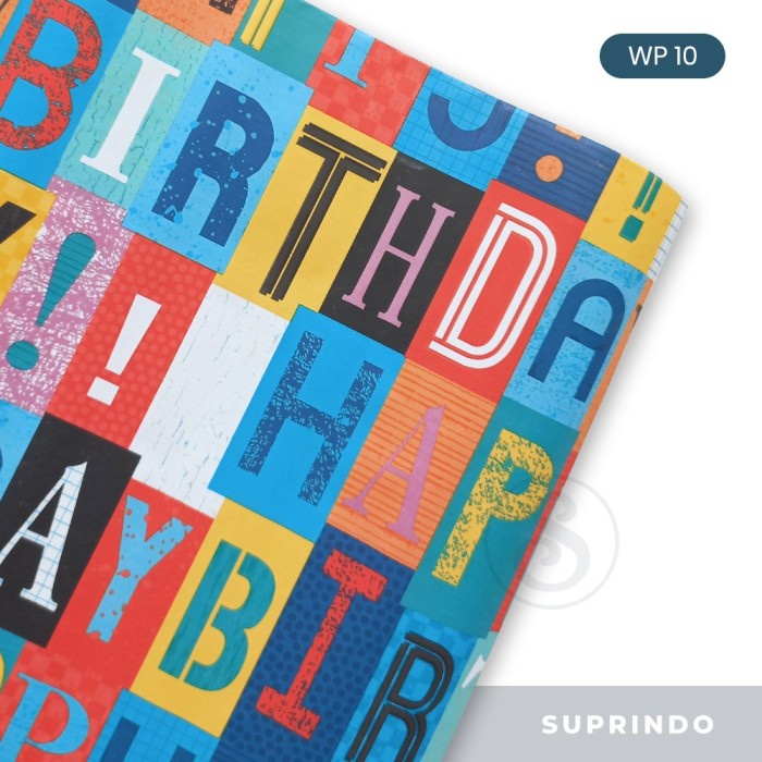 

Kertas Kado anak roll JUMBO Happy birthday Gift wrap 13 Motif - WP - 10