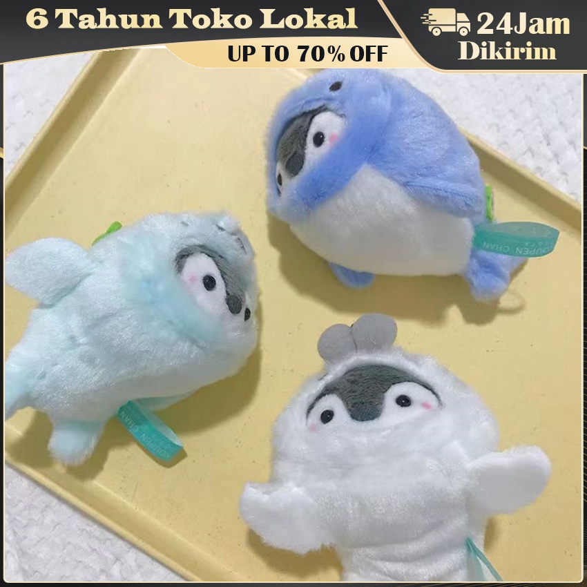 Pengoo Plushie Keychain / Penguin Plush Keychain Sea Animal / Boneka Penguin Gantung Keychain