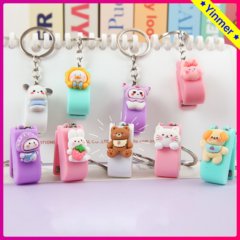 

COD✨ Gantung Tas Staples /Staples Keychain Mini Motif Kartun Lucu Untuk Alat Tulis Sekolah Kantor -Yinmer