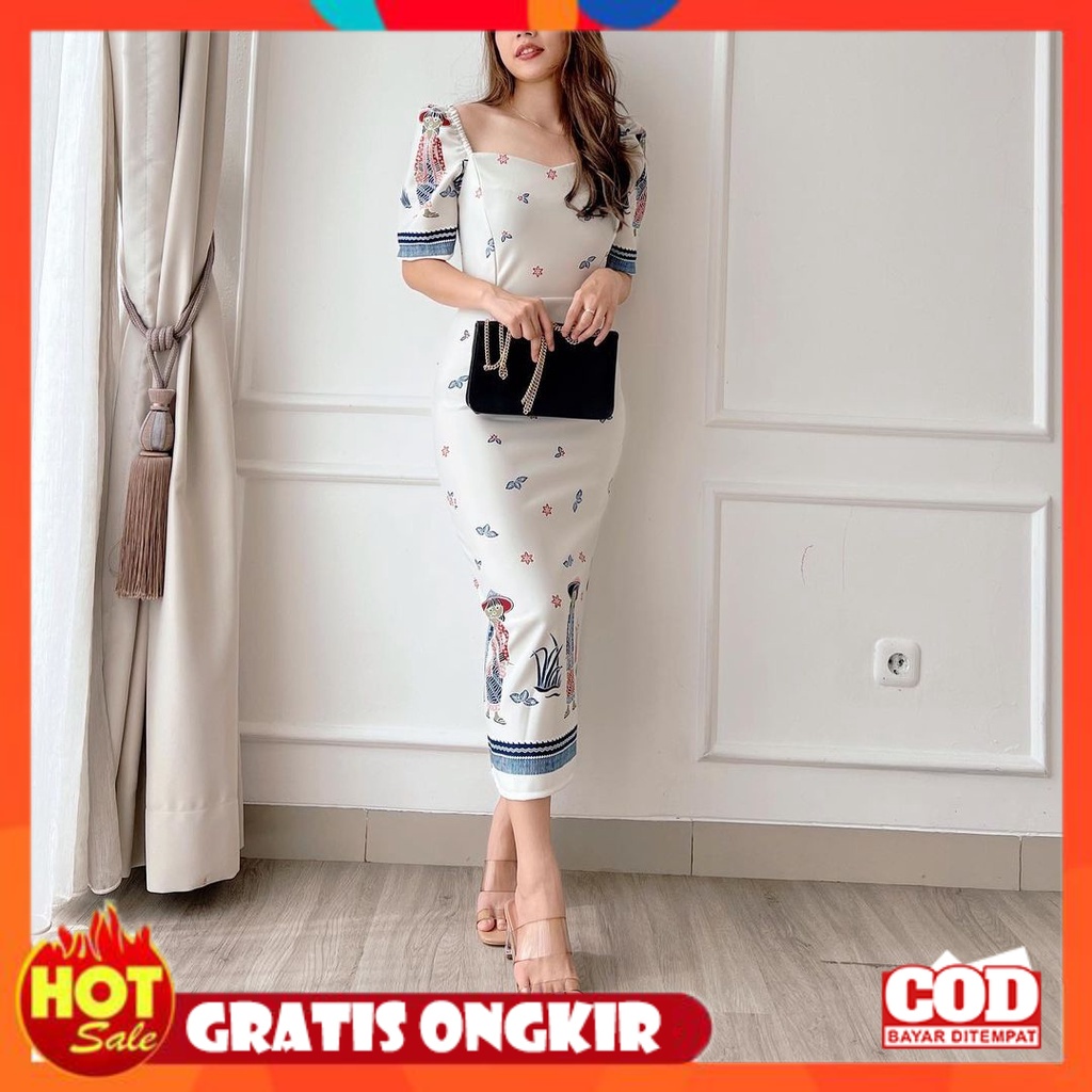 KAIN ADEM HALUS TEBAL / LOVIND dress rere bodycone 9016