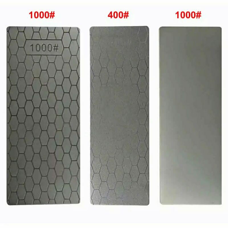 Batu Asah Pengasah Asahan Grit 400 1000 Whet Stone Batu Tumpul Pisau Tajam Gerinda