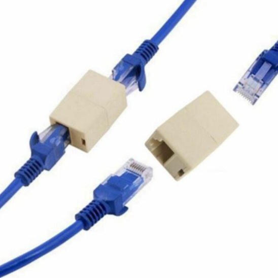 Jack Sambungan Kabel LAN RJ45 I Konektor SOCKET Extention Sambung -YN