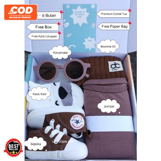 Hampers Bayi Baru Lahir Kado Newborn Baby Gift Set Unisex Parcel Lahiran Bayi Cowok Cewek