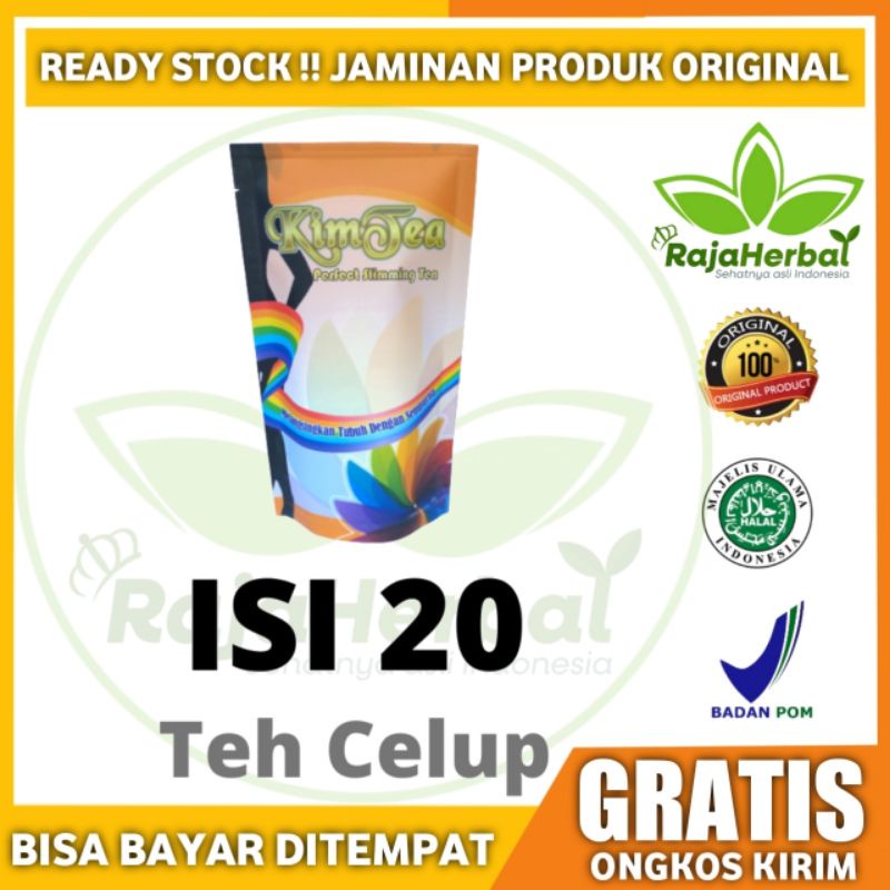 

Kimtea Slimming Tea / Teh Pelangsing Diet Herbal Penurun Berat Badan Detox Tea Teatox