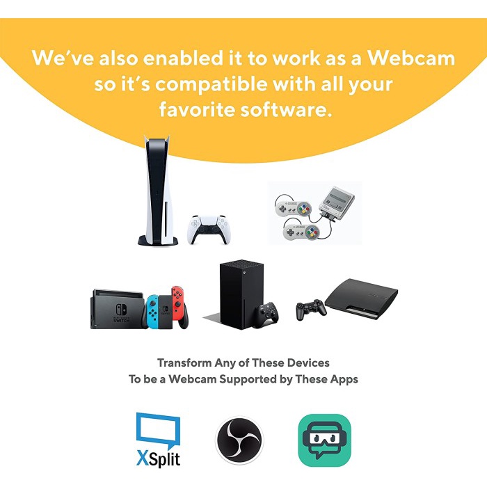 MURAH-  PS5 Nintendo Switch Genki Shadowcast Laptop Link & Video Capture Card- 1.2.23