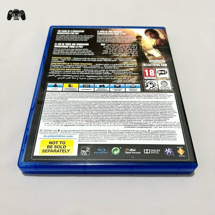 MURAH-  Kaset BD PS4 The Last of Us (TLOU) Remastered - Second / Bekas- 1.2.23