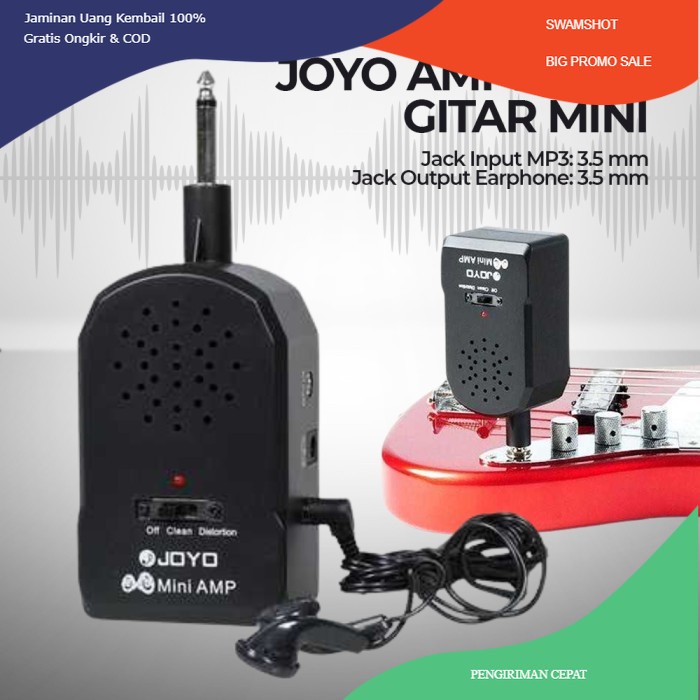 Ampli Mini Guitar Amplifier Gitar Listrik JOYO JA-01 2W Jack Portable