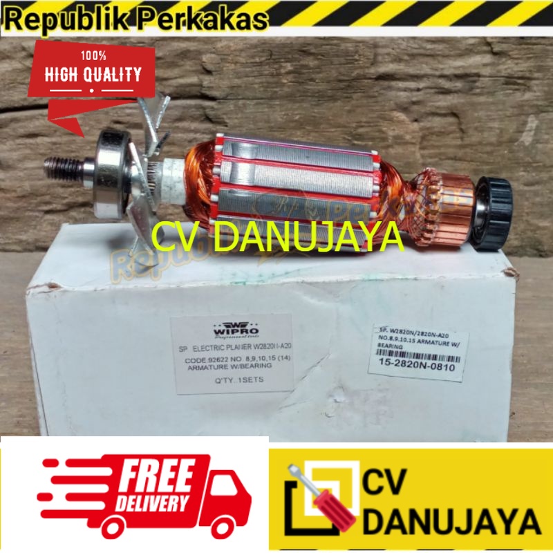 Wipro Armature Mesin Planer / Ketam / Serut  W2820N (BUKAN W2820)