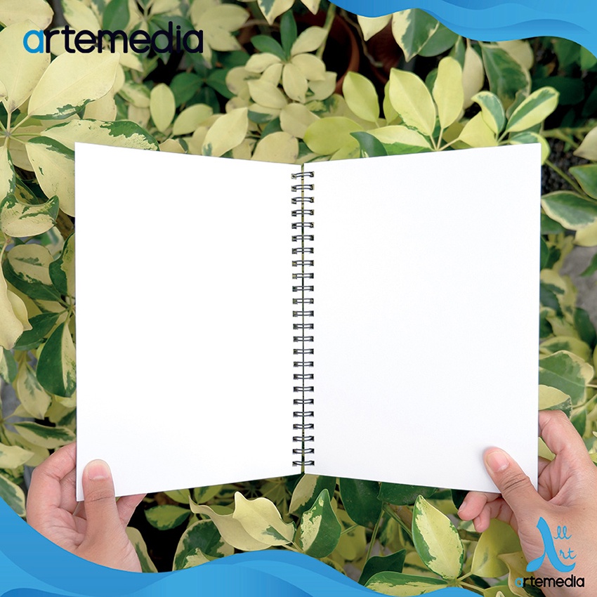

HJK Sketchbook Artemedia A5 Craft Cover 110 Gsm Jilid Spiral Samping Buku Sketsa & Gambar - 40 Sheet