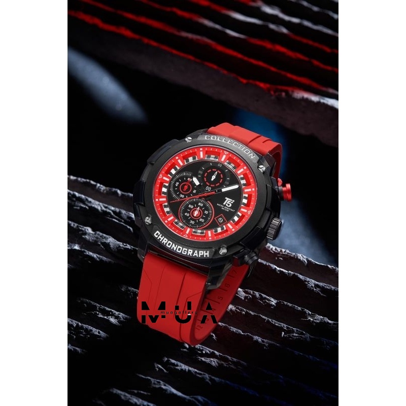 Jam Tangan Pria T5 Collection H 4015 T5 H 4015 Original Chronograph Bergaransi Rubber Tahan Air