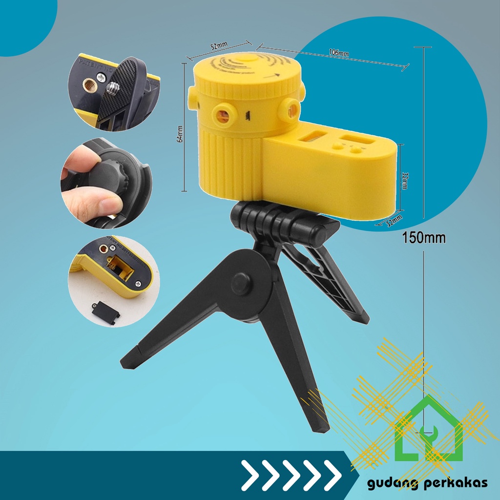 Laser Leveler Siku Laser Waterpass Kaki Tripod