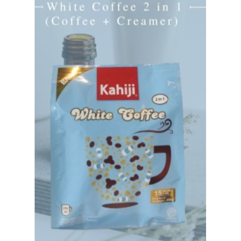 

COD Kahiji White Coffe 2 in 1 (Coffe and Creamer) - 15 sachet (Original)