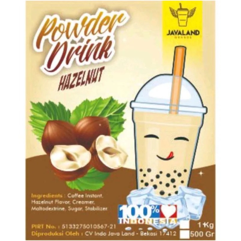 

COD Hazelnut Powder Drink Bubuk Minuman Rasa Hazelnut 1 kg Javaland