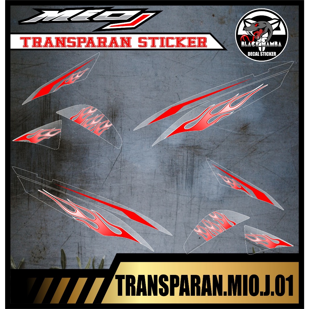 STRIPING TRANSPARAN MIO J  VARIASI TRANSPARAN MIO J CODE 001