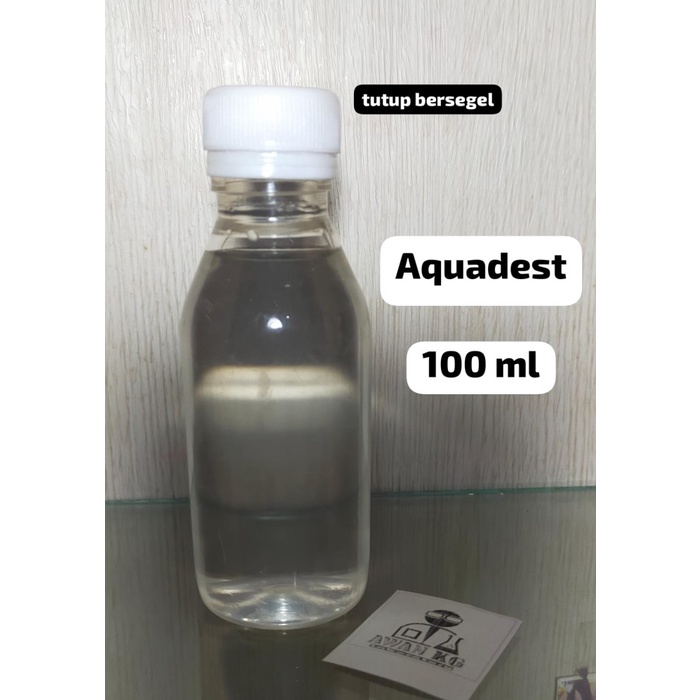 Aquades Aquadest Akuades Air Suling Destilasi Murni 100 L segel