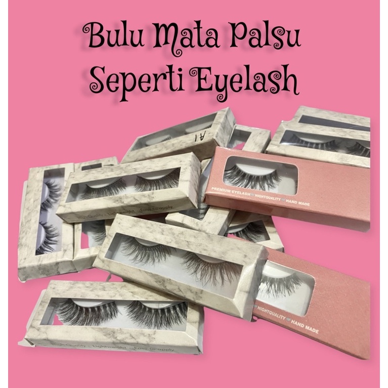 (COD) Bulu Mata Palsu Natural  ~ Bulu Mata Eyelash Bulu Mata 3D Eyelash Extension Lembut  (Bulu mata