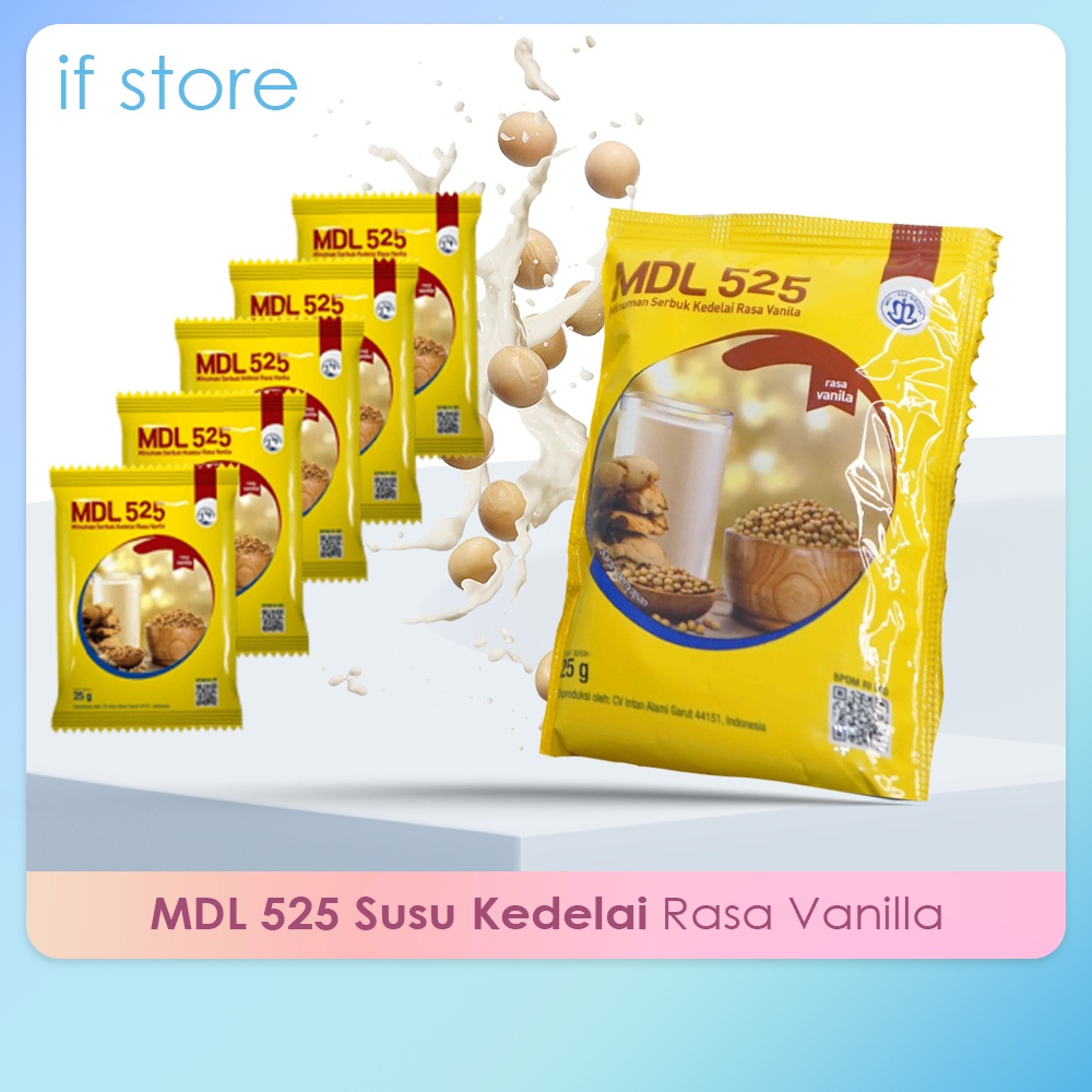 

Susu Kedelai bubuk MDL 525 | New Mandala 525 | Susu Bubuk Kedelai Instan Kemasan Sachet 25 Gram Isi 5 Sachet |