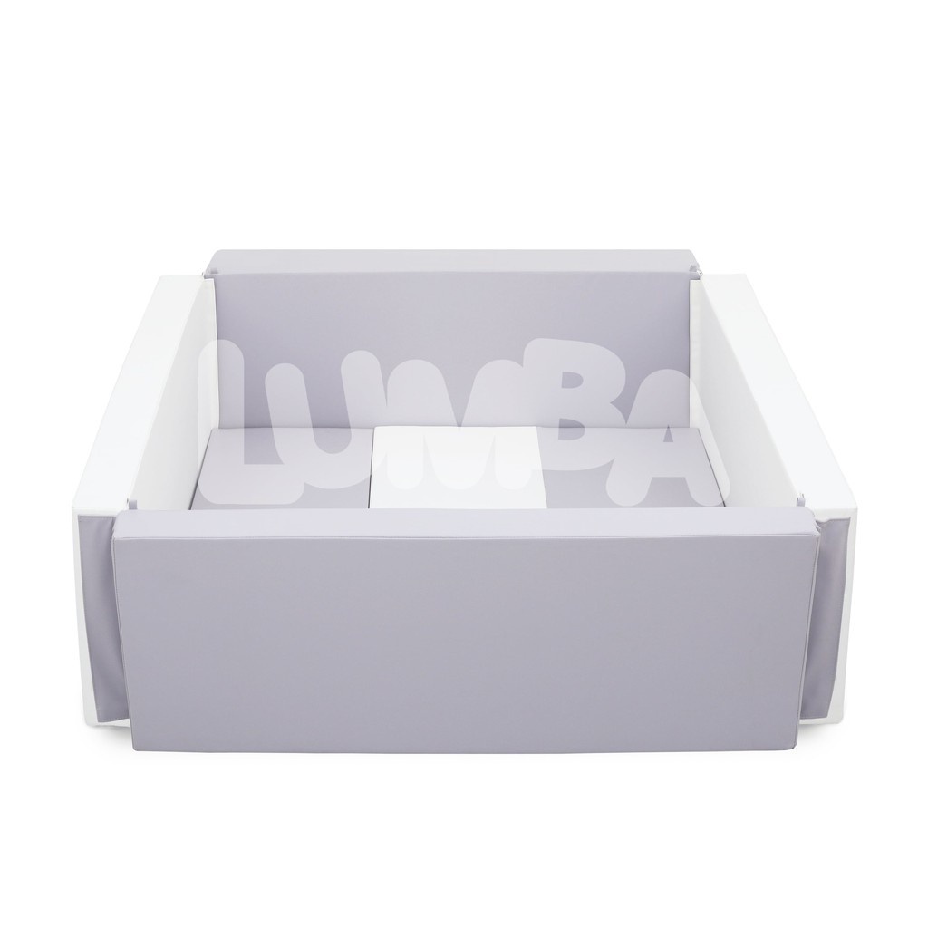 Lumba Playground Antibacterial Scandinavian White | Bumperbed | Bumpermat | Playmat | Box bayi | Mat