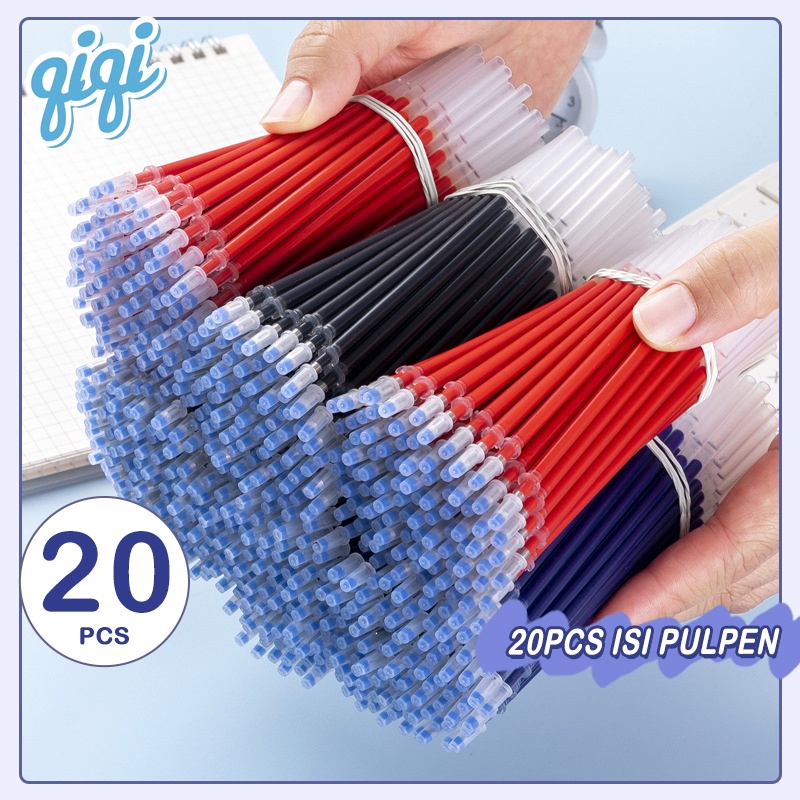 

refill isi pulpen isi ulang pena 20 PCS Isi Pulpen/Refill tinta gel isi ulang - Qiqi Treasure