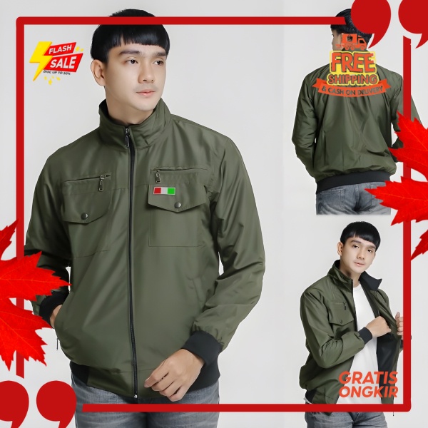 OUTFIT JKT48 TERBARU NEW ERA //Jaket Casual Parasut Pria- Jaket Motor Pria- Jaket Distro Pria- Jaket