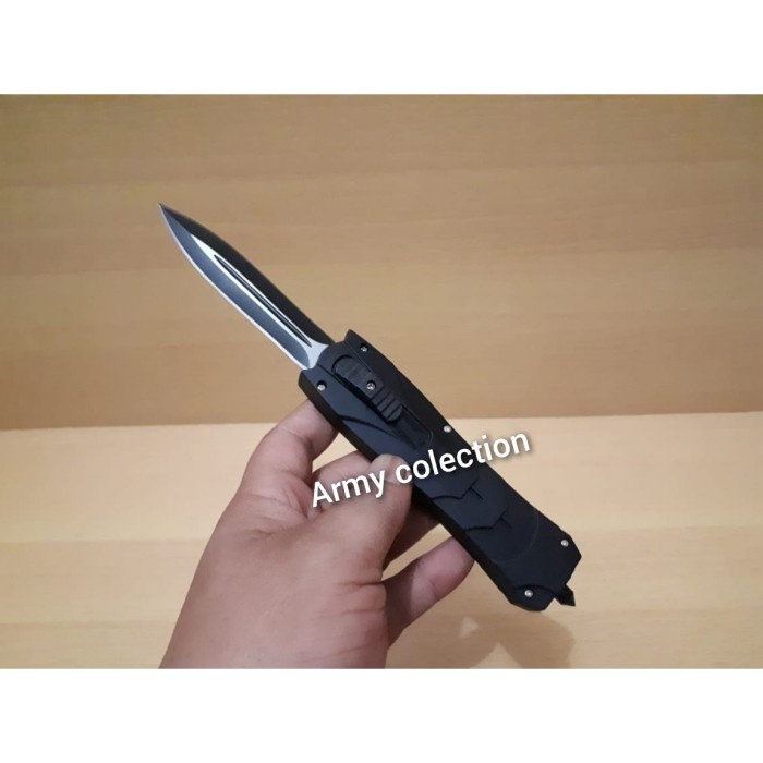 TOKOKAMI pisau DAPUR/DAGING DAPUR/DAGING Lipat Tombol Pencetan Otomatis  Kit - Hitam TERLARIS