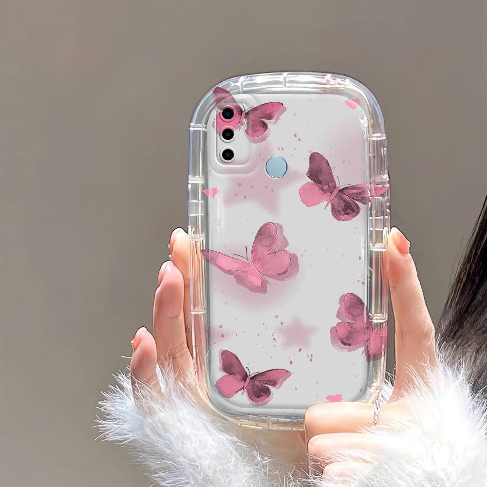 OPPO A33 A53 2020 Untuk Handphone Soft Phone Case Kesing Hp Softcase Cassing Kartun Imut Love Star B