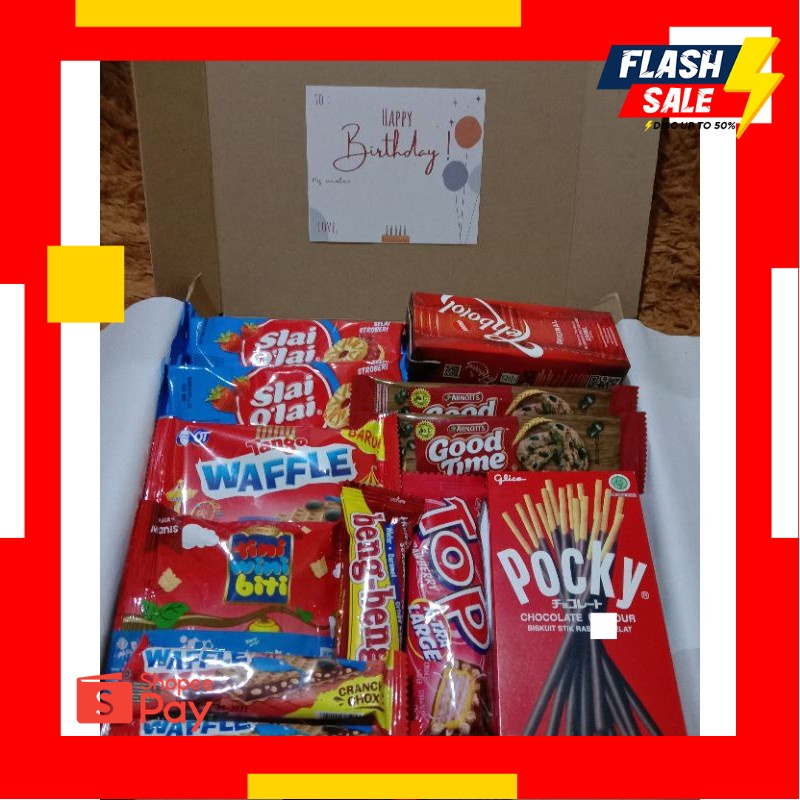 

12.12 SALE |SNACKBOX MURAH/ KADO ULANGTAHUN / KADO WISUDA / KADO ANNIVERSARY /KADO NATAL PAKET MERAH