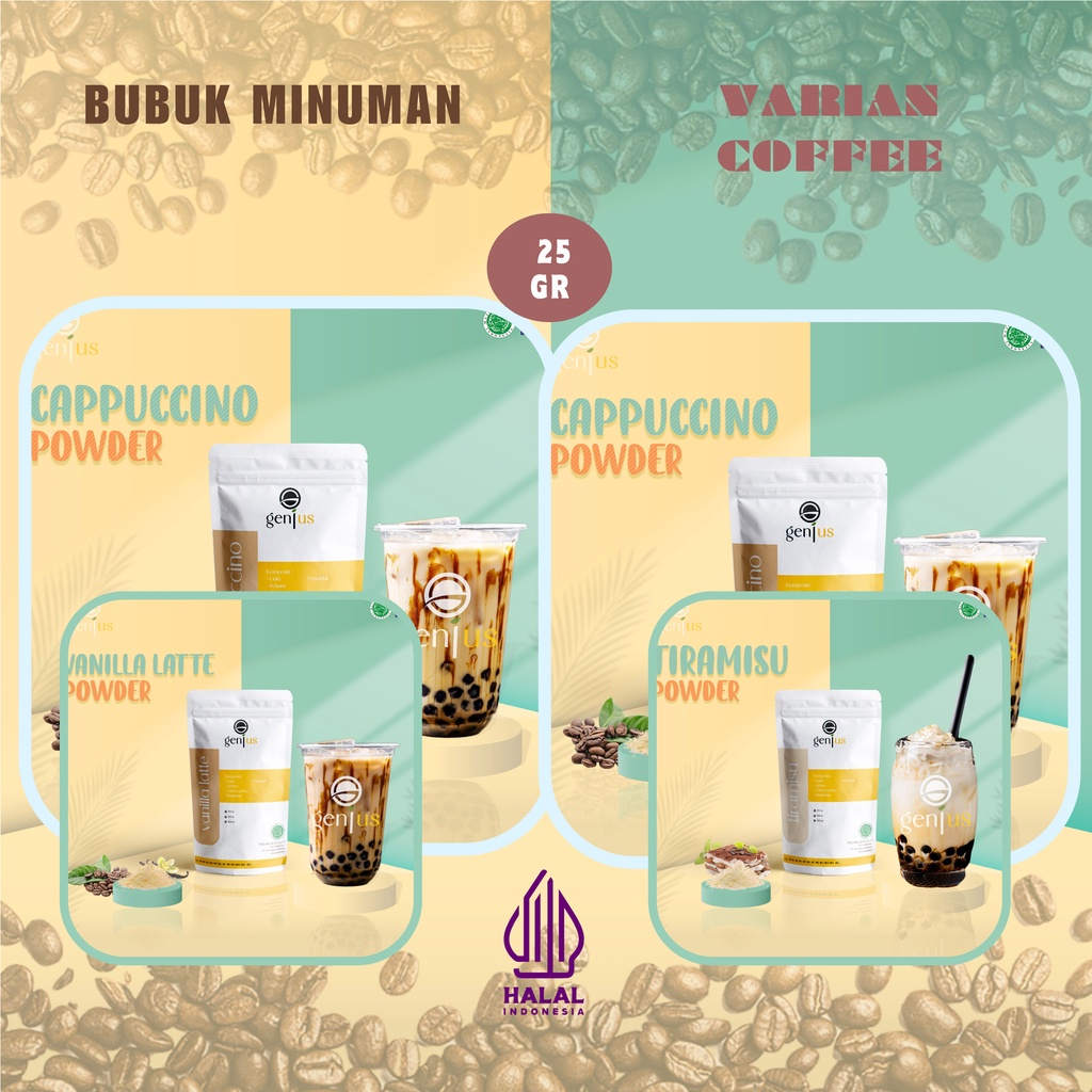 

bubuk minuman rasa kopi 25gr serbuk minuman powder minuman bubuk minuman coffe bubuk minuman sachet