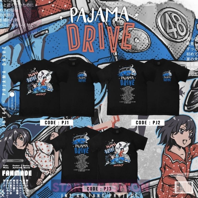 StarlyFashion kaos JKT48 "Pajama Drive" [Fanmade]