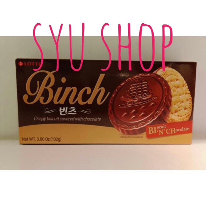 

lotte binch biscuit chocolate cream 102 gr premium