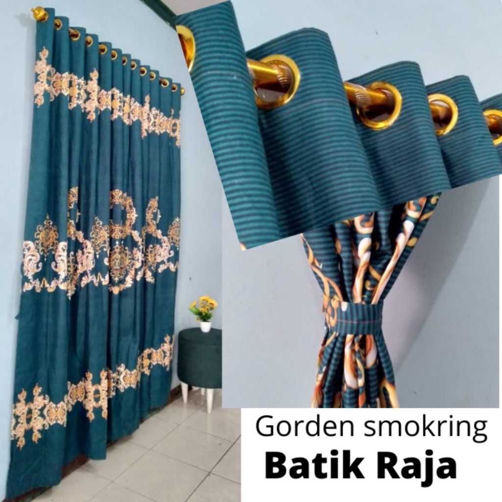 Gorden Minimalis smokring ruang tamu batik raja motif terlaris