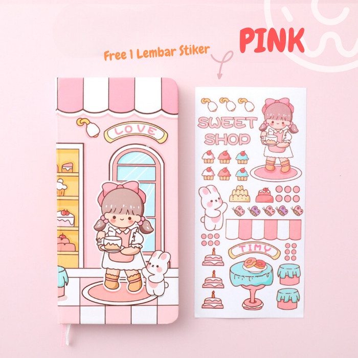 

TOPER Notebook Weeks Buku Jurnal Panjang Free Stiker Estetik Karakter - Yellow