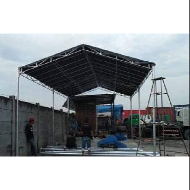 Rangka Tenda Pesta Model Rumah/Tenda Wedding/Tenda Lingkungan 4x6m - 4x6 Meter