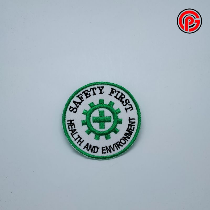 Best Seller Bordir Logo Safety First / Bordir Safety First / Logo Bordir Safety First / Logo Safety 