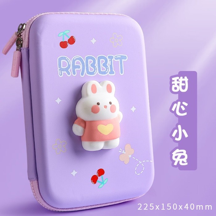 

FM - BEST SELLER Kotak Pensil Anak 3D Sekolah Paud Tk Lucu New model Squisy - Big H.Case Buny
