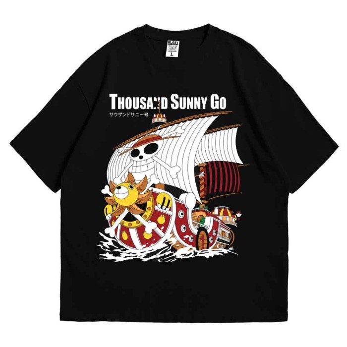 Tshirt  - Thousand Sunny Go One Piece | Kaos Vintage | Tshirt Pria | Pria Wanita