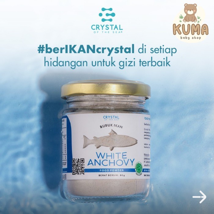 

Crystal of the Sea White Anchovy Food Powder / Ikan Teri Nasi 20 80 g