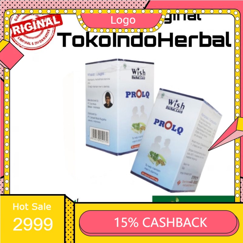 WISH PROLQ ASLI DR BOYKE 100% ORIGINAL OBAT MULTIVITAMIN STAMINA PRIA DEWASA BPOM