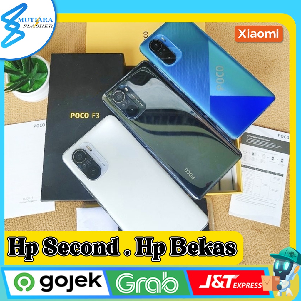 Xiaomi Poco F3 Ram 6/128GB | Ram 8/256GB Second Original