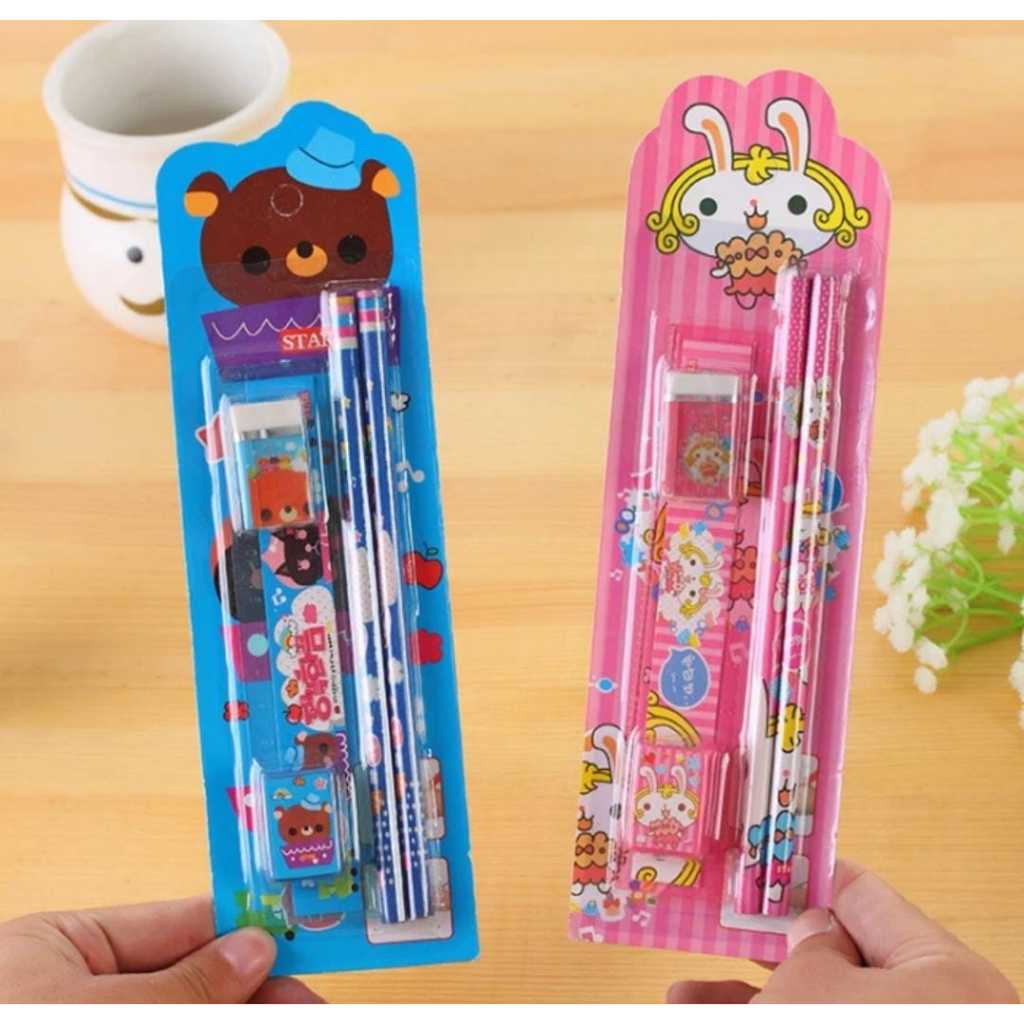 

(MC8) SET ALAT TULIS SEKOLAH 5 in 1 KARAKTER LUCU / MINI STATIONERY