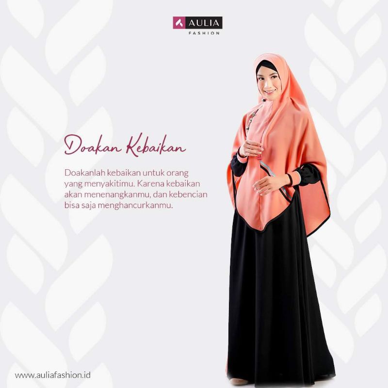 AULIA SET GAMIS NAFEEZA BLACK ORANGE SQUASH