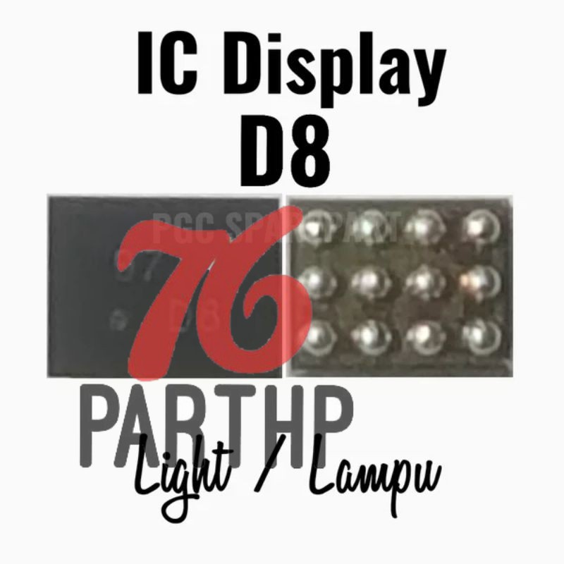 IC Display Light Lampu  D8