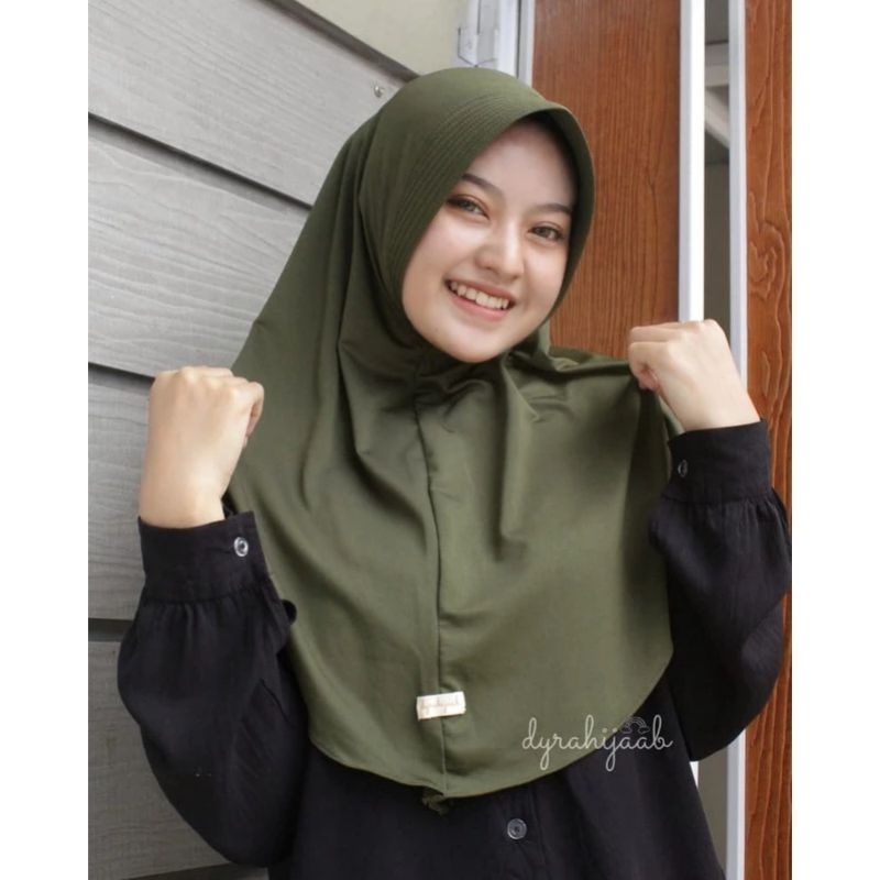 Hijab Bergo Hamidah Jersey Premium Original By ALVA jilbab hamidah sport menutup dada kerudung insta