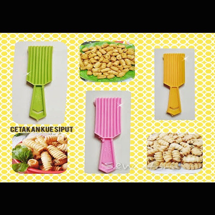 6 PCS CETAKAN KUE SIPUT NASTAR GULUNG BULAT KERING /CETAKAN KUE GARPU / CETAKAN TIKTUK