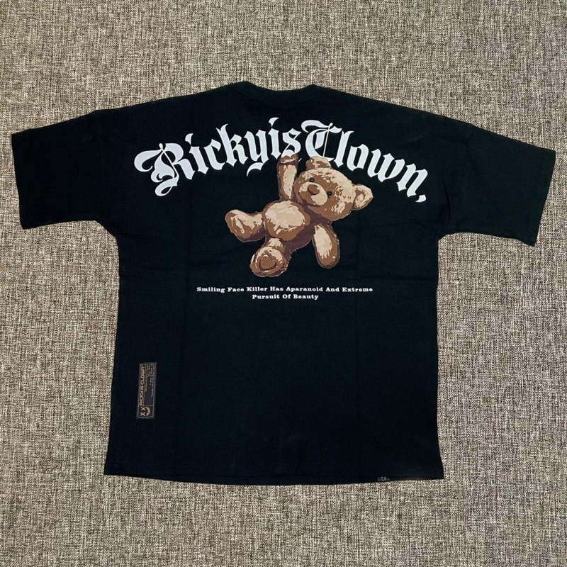 Ricky Is Clown Hanging Bear Tee Black  RickyisClown