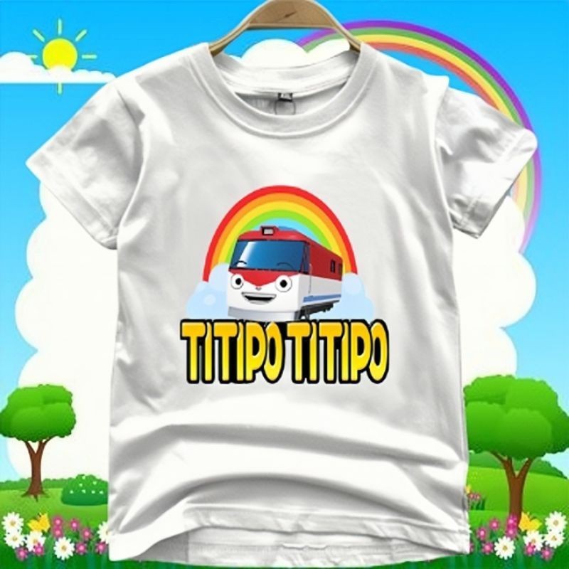 Baju Anak kereta Titipo Titipo ( 2-10 Tahun ) Untuk UNISEX