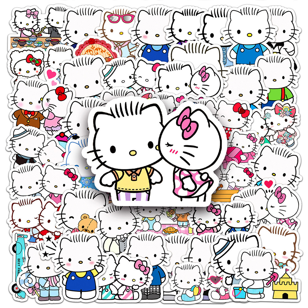 

10/30/50pcs Cute Hello Kitty Dear Daniel Star Stickers Kawaii Sanrio Cartoon Sticker Phone Luggage Guitar Anime Graffiti Decals