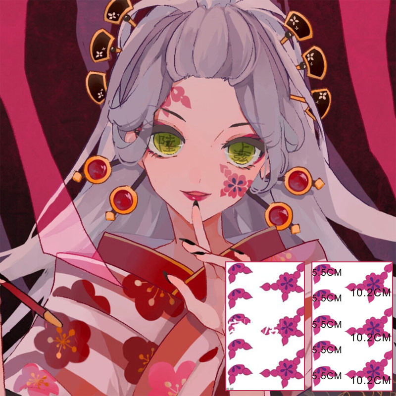 Game Demon Slayer Cosplay Tattoo Daki Kamado Nezuko Tanjirou Himejima Gyomei Kokushibo Tattooing Sti